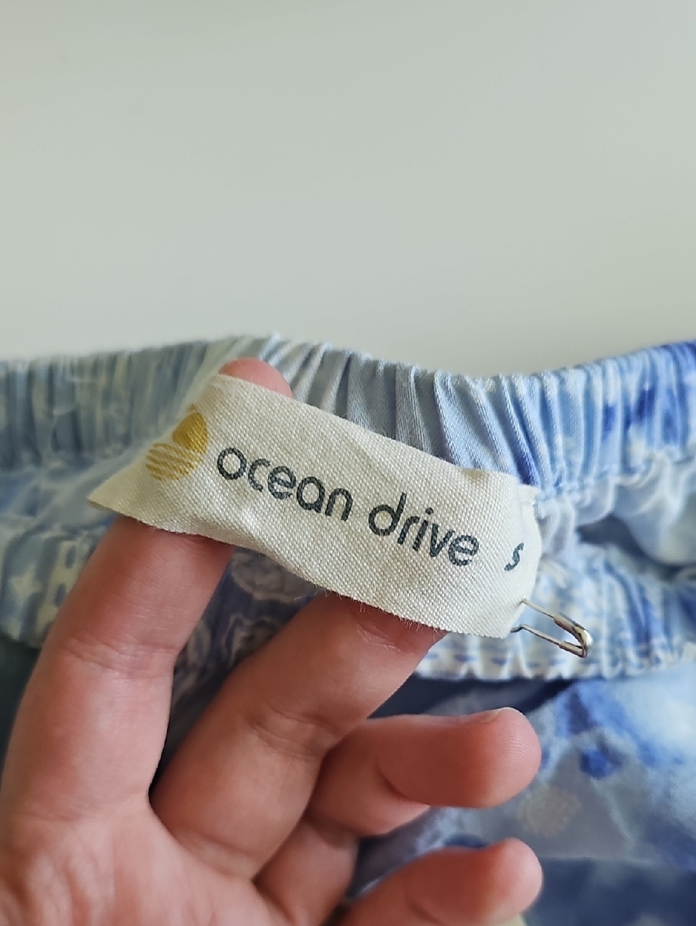 Ocean Drive Light Blue Printed Strapless Romper - Picture 3 of 7
